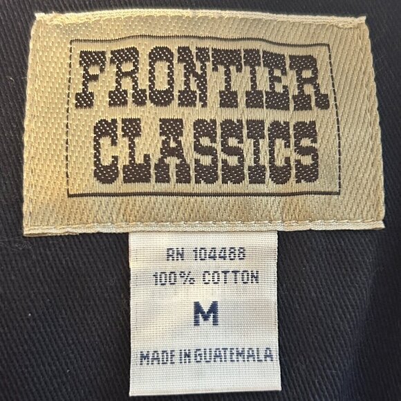 Frontier Classics SZ M Maroon Canvas Western Rodeo Timeless Equestrian Old West - Picture 6 of 8